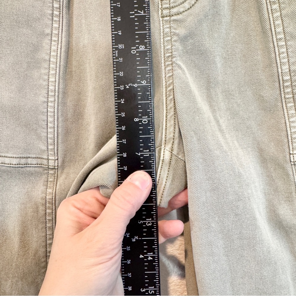 Spanx Utility Cargo Pants High Rise Straight Leg Workwear Y2K Sage Green M - Picture 4 of 11